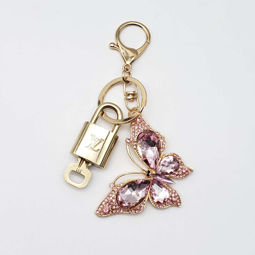 100%  Louis Vuitton Lock and Key with Unbranded Keychain, Keycharm, Bagcharm