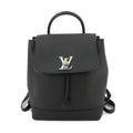 LOUIS VUITTON Lock Me  Leather Noir Black Backpack