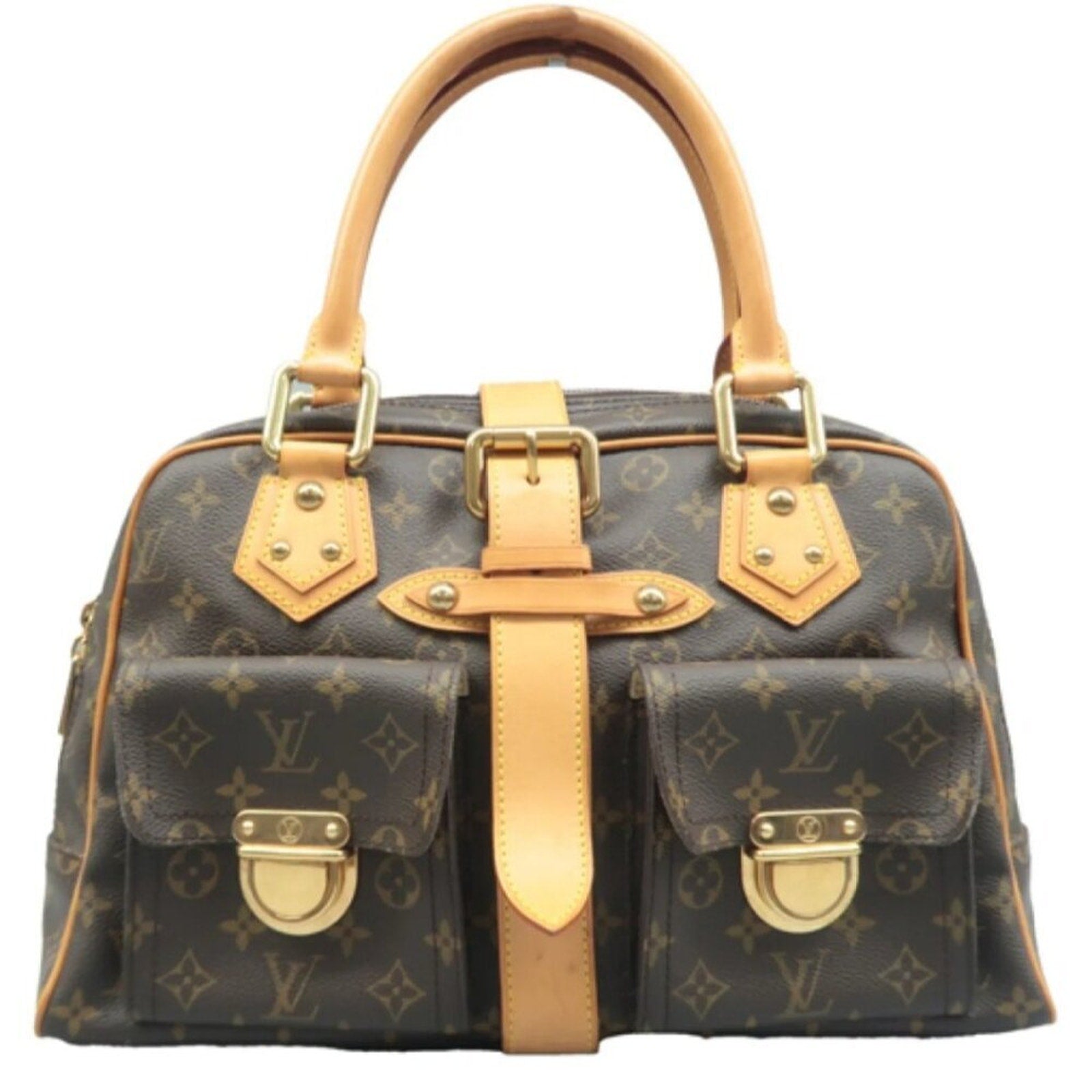 Louis Vuitton Manhattan Brown Monogram Canvas Tote Bag