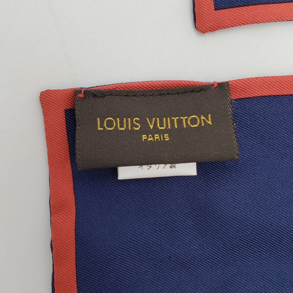 Louis Vuitton Maxi-twilly Navy Blue Scarf
