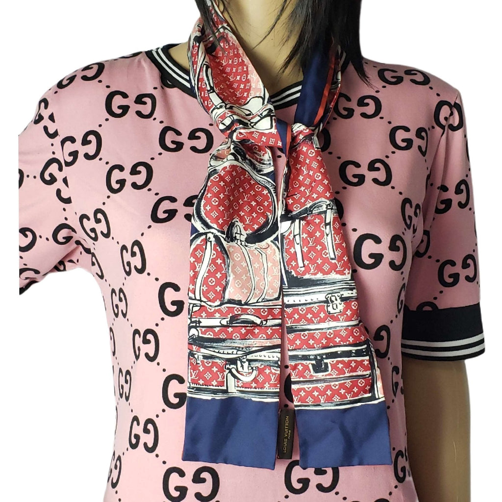 Louis Vuitton Maxi-twilly Navy Blue Scarf