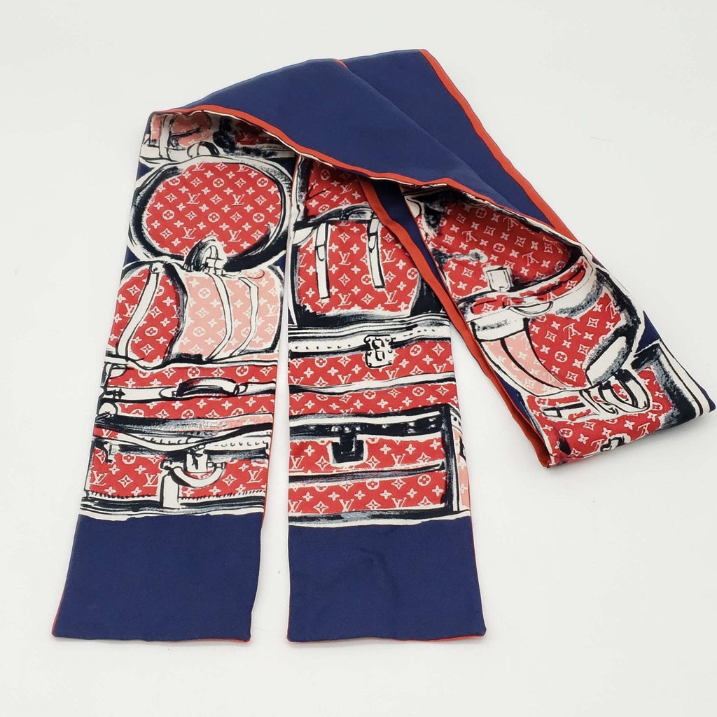 Louis Vuitton Maxi-twilly Navy Blue Scarf