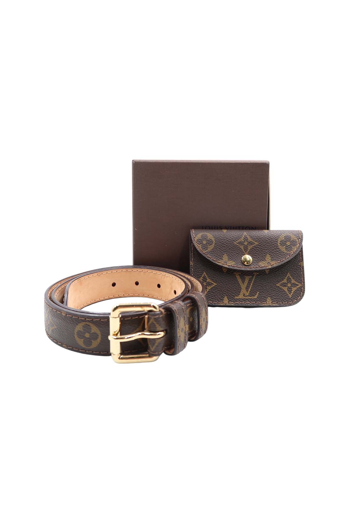 Monogram Ceinture Pochette Belt Bag Brown