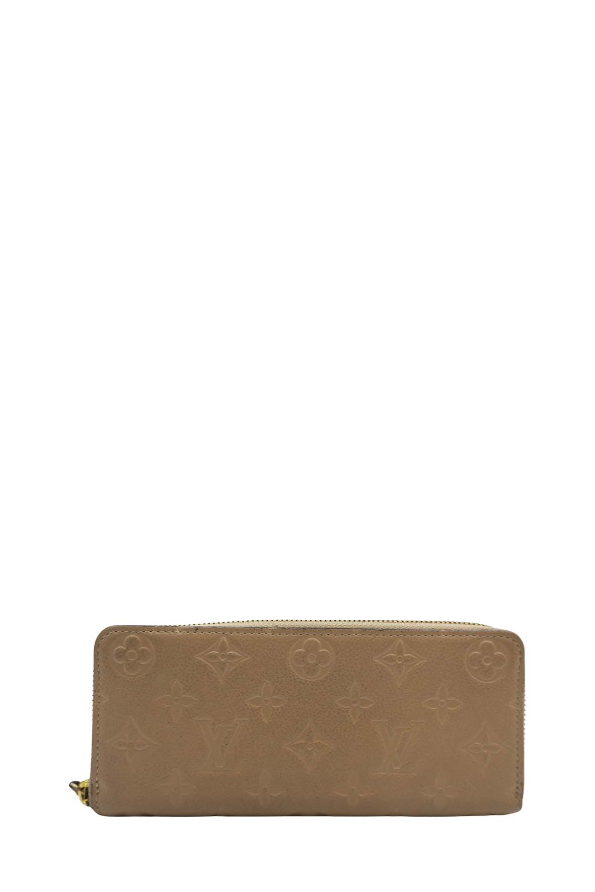 Monogram Empreinte Embossed Zippy Wallet Turtledove