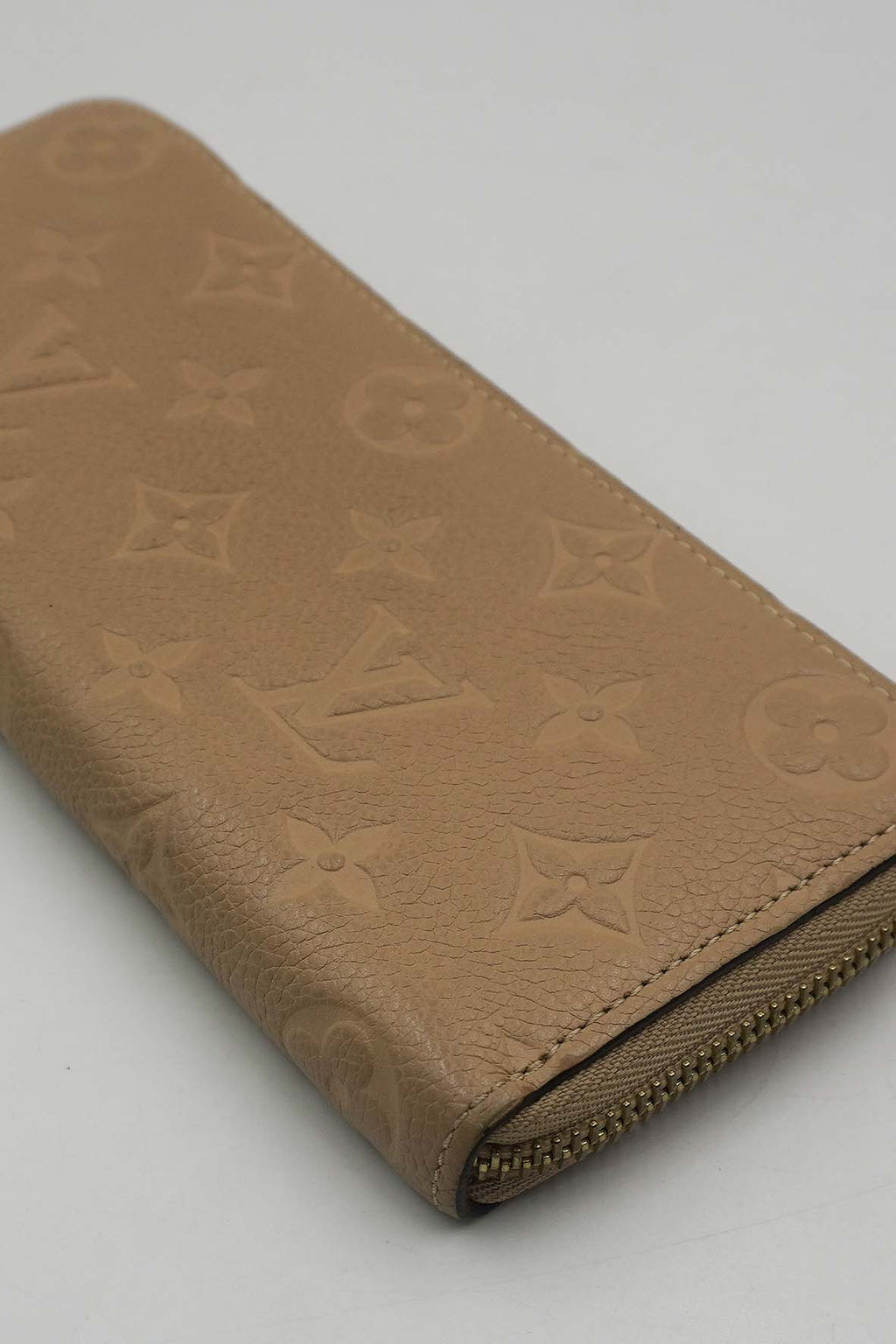 Monogram Empreinte Embossed Zippy Wallet Turtledove