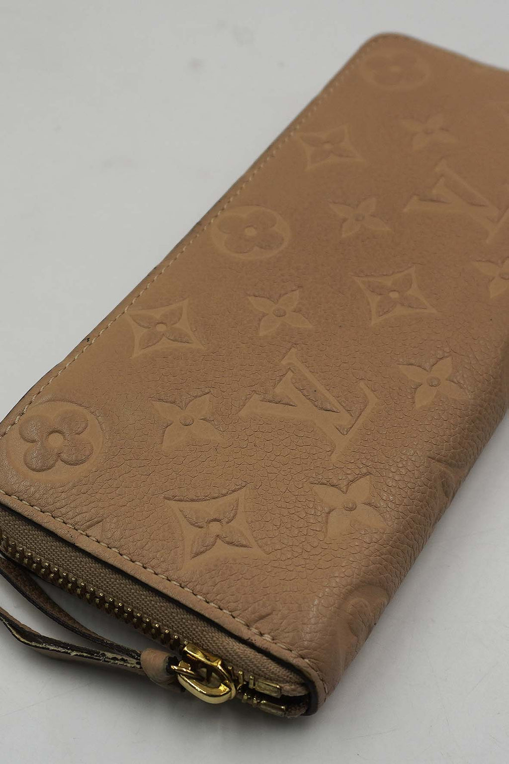Monogram Empreinte Embossed Zippy Wallet Turtledove