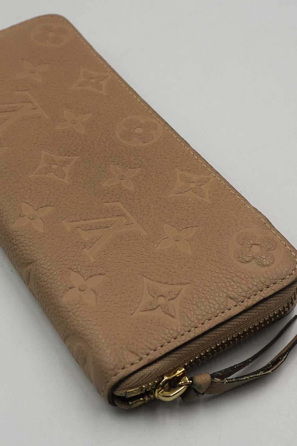 Monogram Empreinte Embossed Zippy Wallet Turtledove