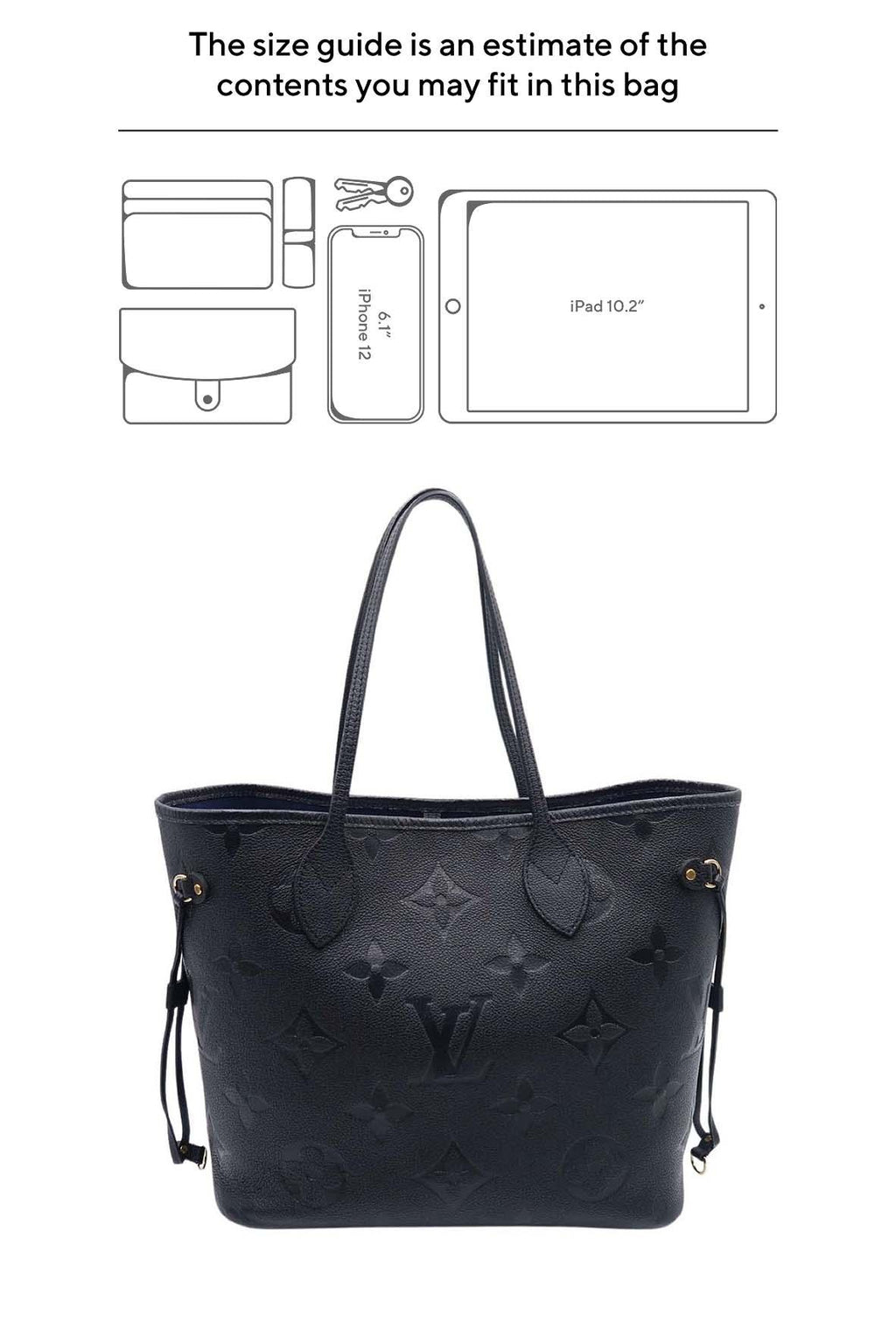 Monogram Empreinte Neverfull MM Black