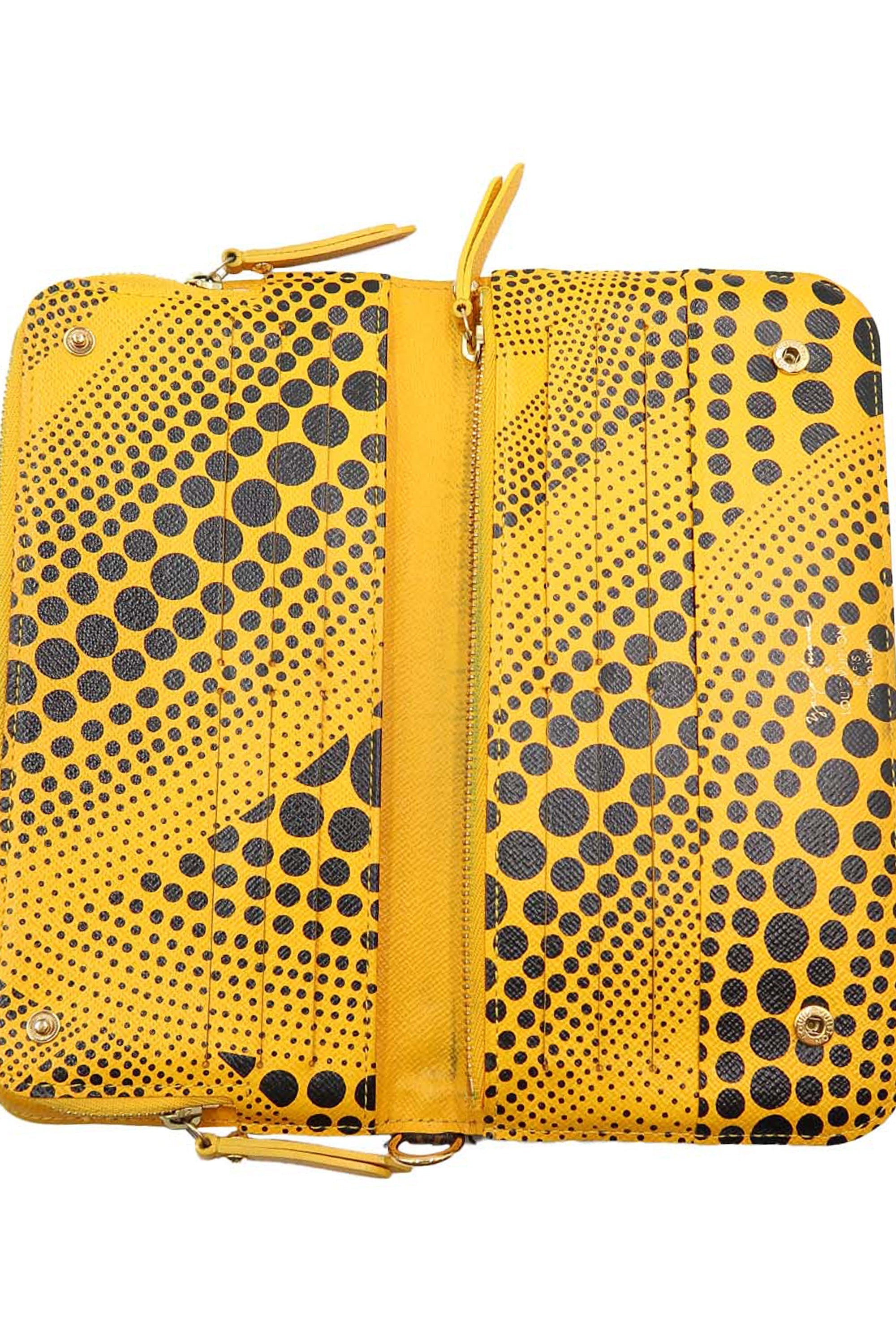 Monogram Insolite Wallet Yayoi Kusama Brown Yellow Black