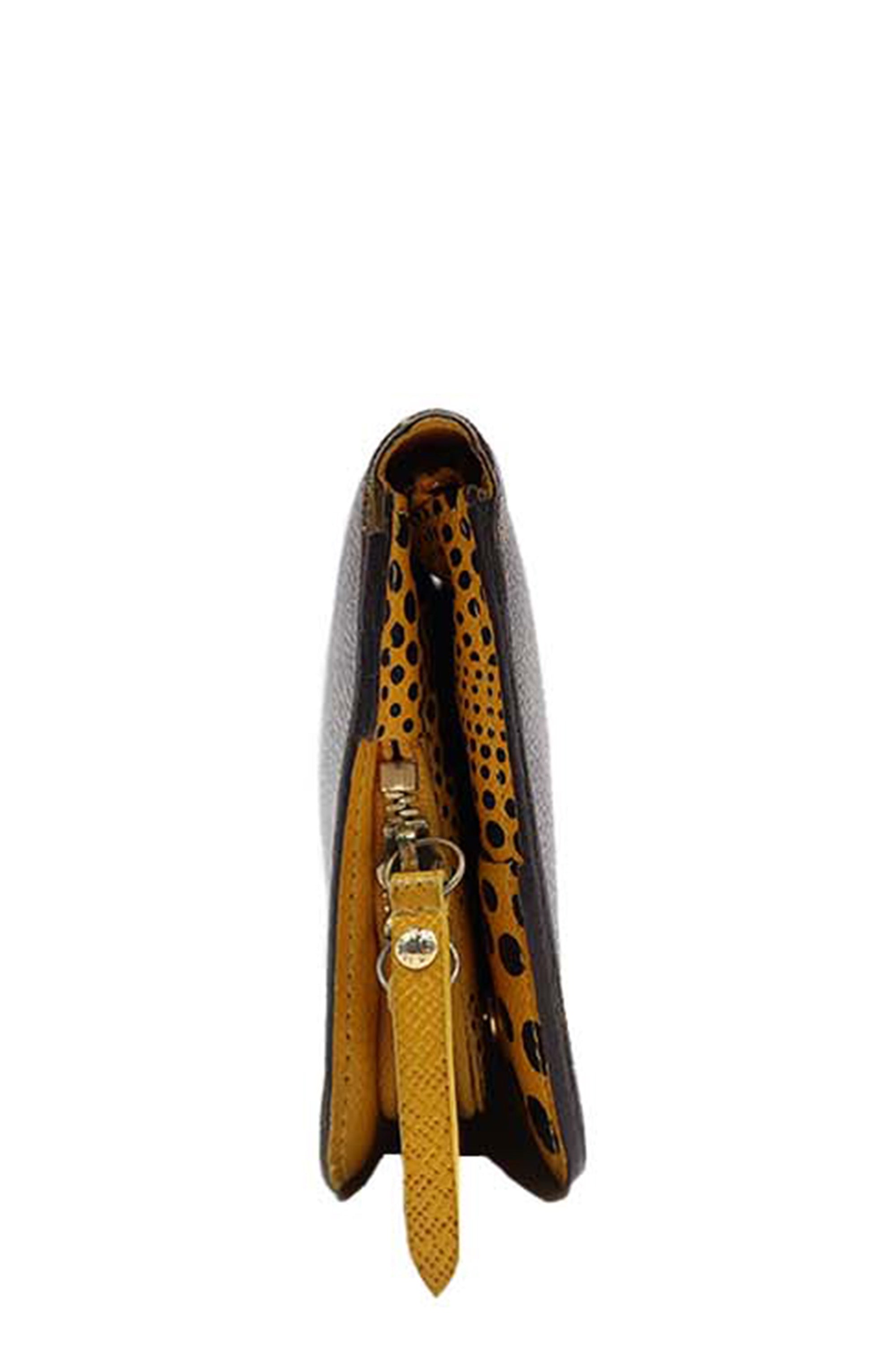Monogram Insolite Wallet Yayoi Kusama Brown Yellow Black