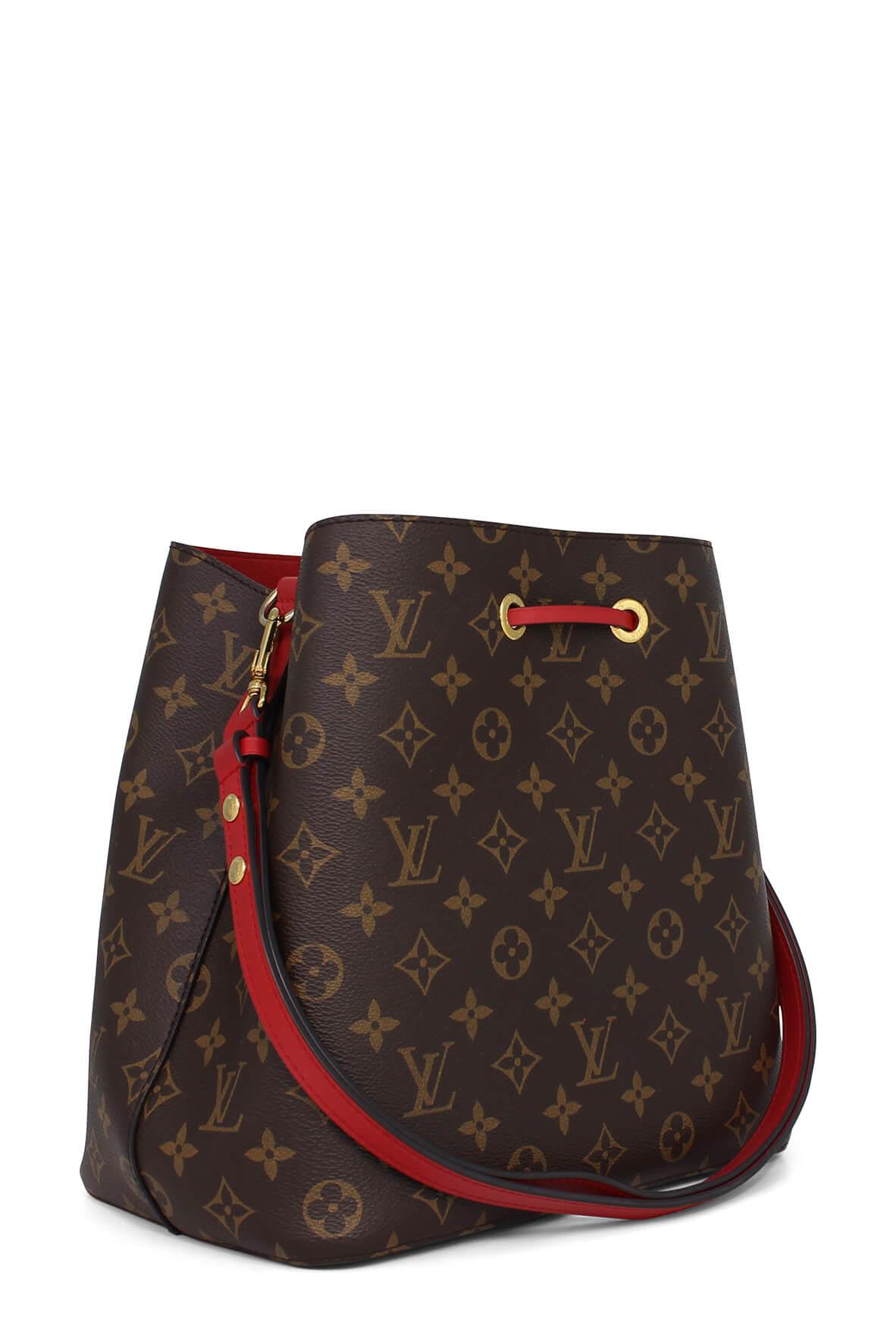 Monogram NeoNoe Bucket Bag Red