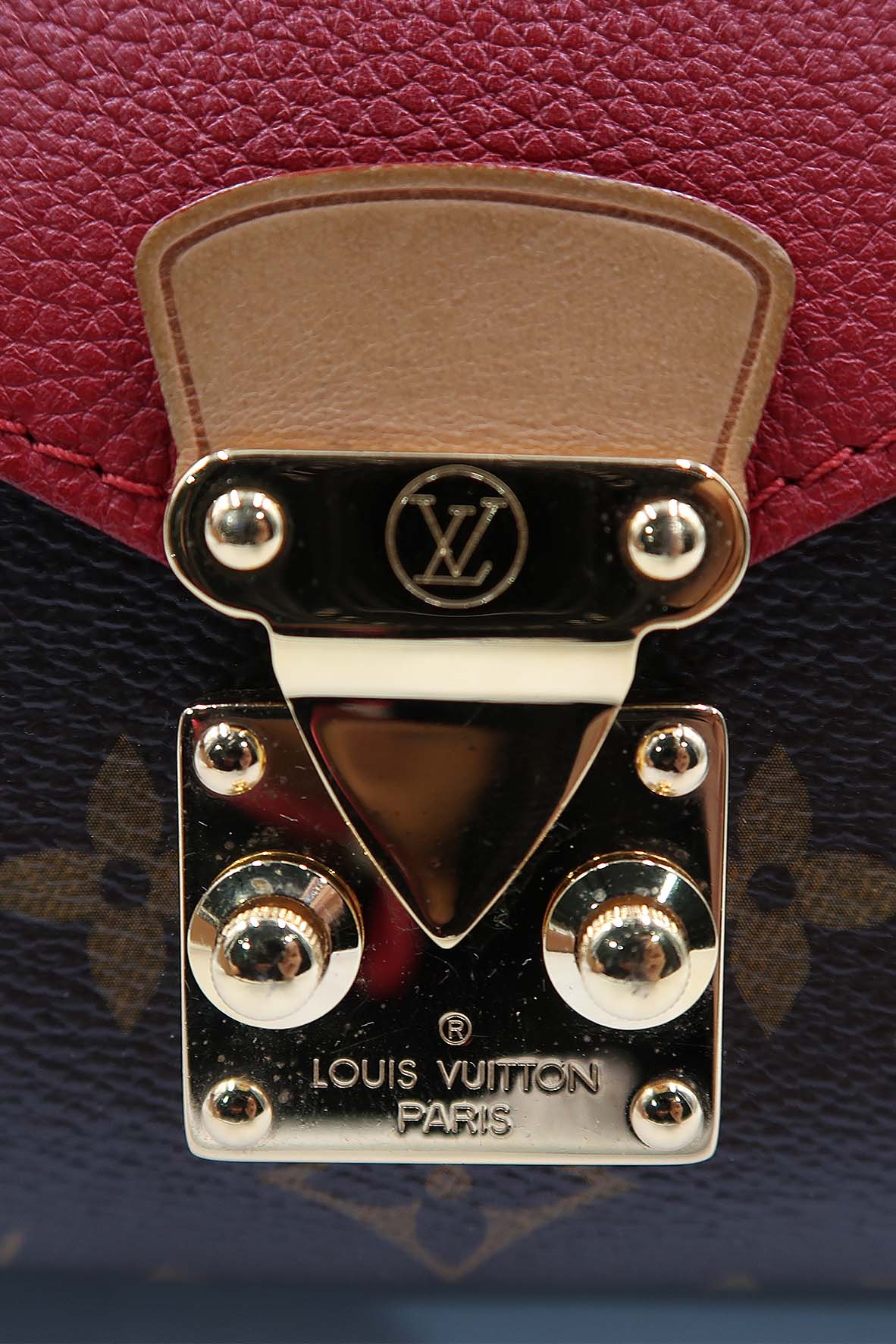 Monogram Pallas Chain Bag Brown, Cherise