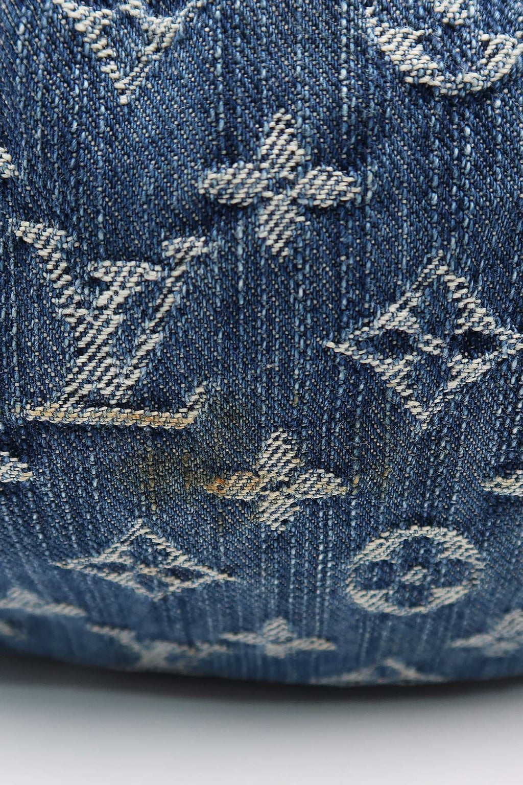 Monogram Pleaty Denim Handbag Blue