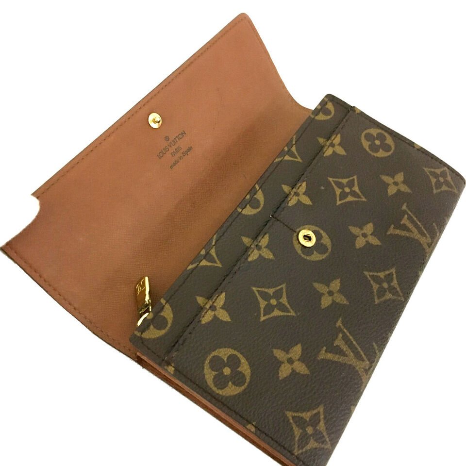 Louis Vuitton Monogram Portefeiulle Sarah Long Bifold Wallet