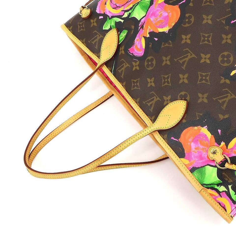 LOUIS VUITTON Monogram Rose Neverfull MM Tote Bag