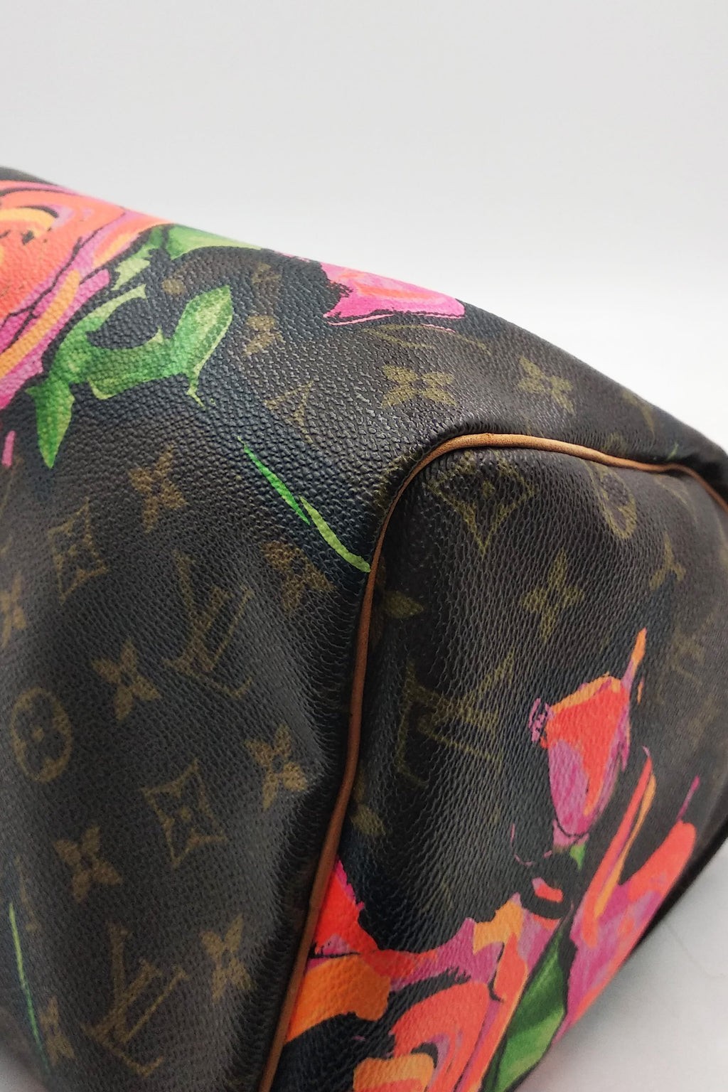Monogram Roses Speedy 30 Brown Red