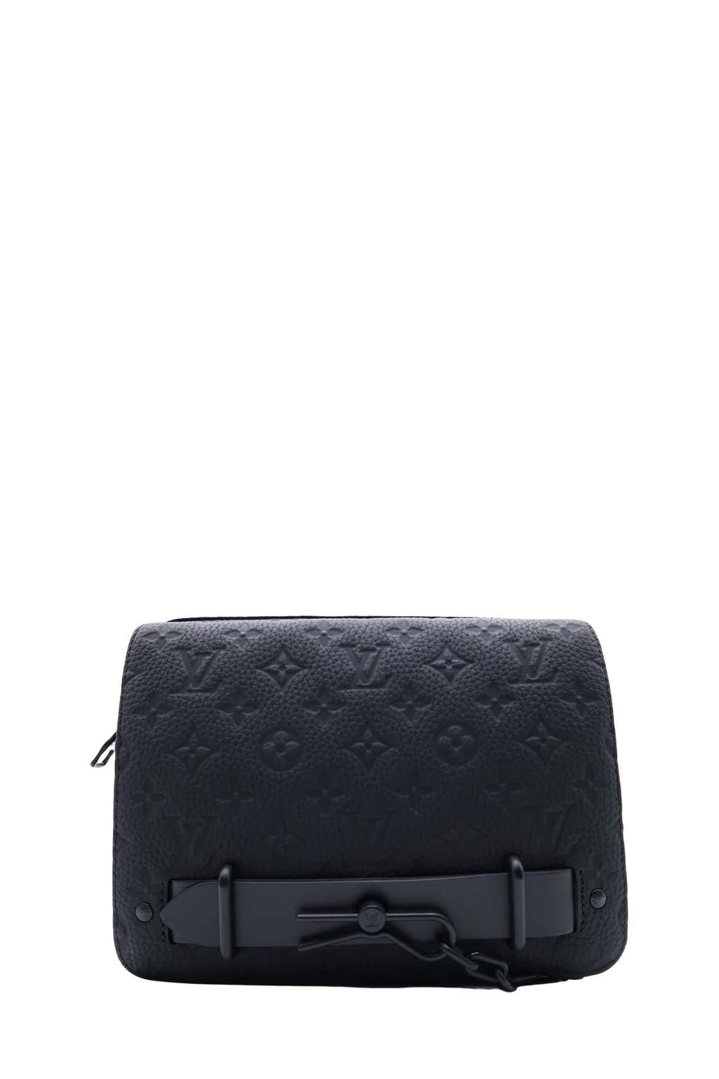 Monogram Steamer Messenger Bag Black