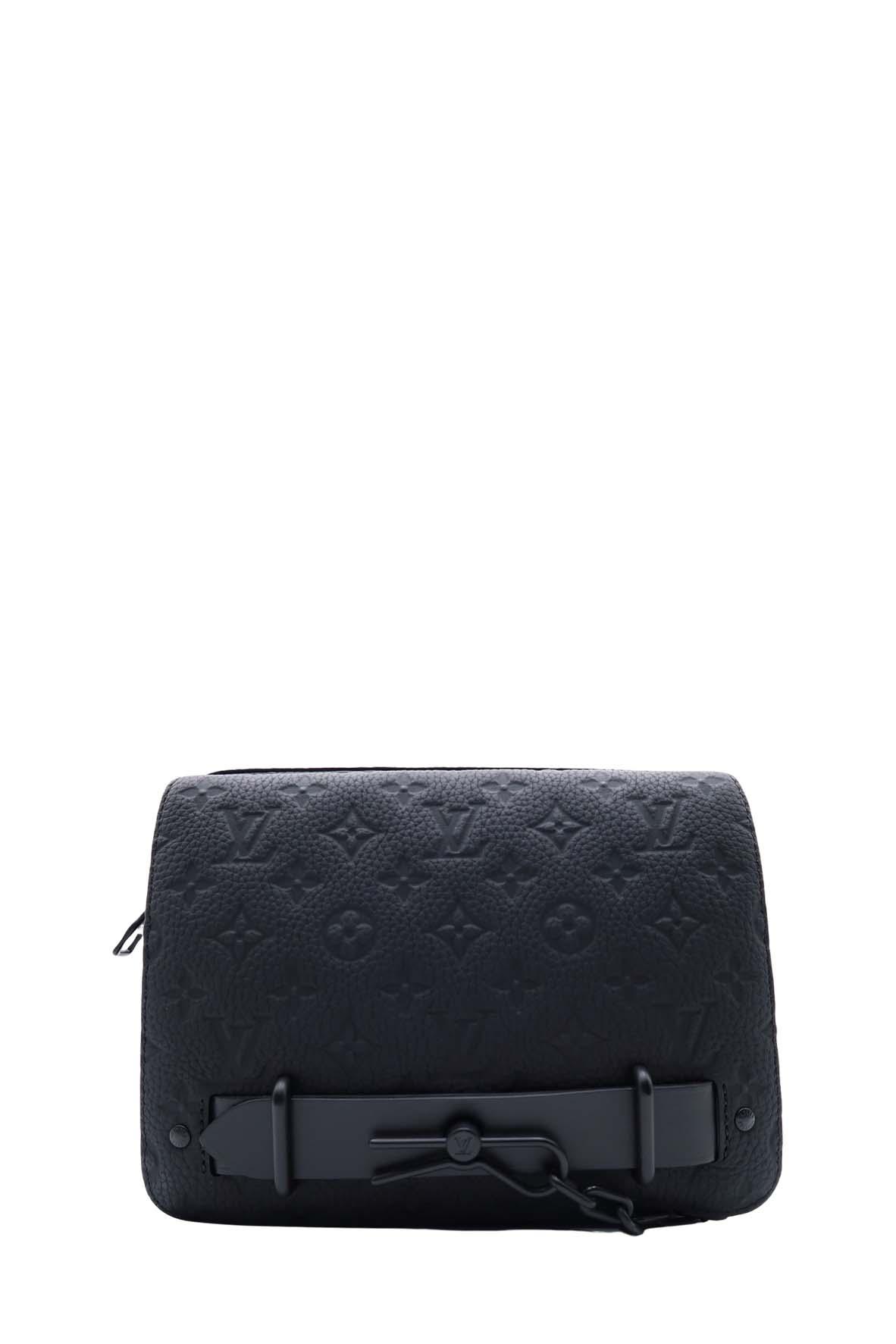 Monogram Steamer Messenger Bag Black
