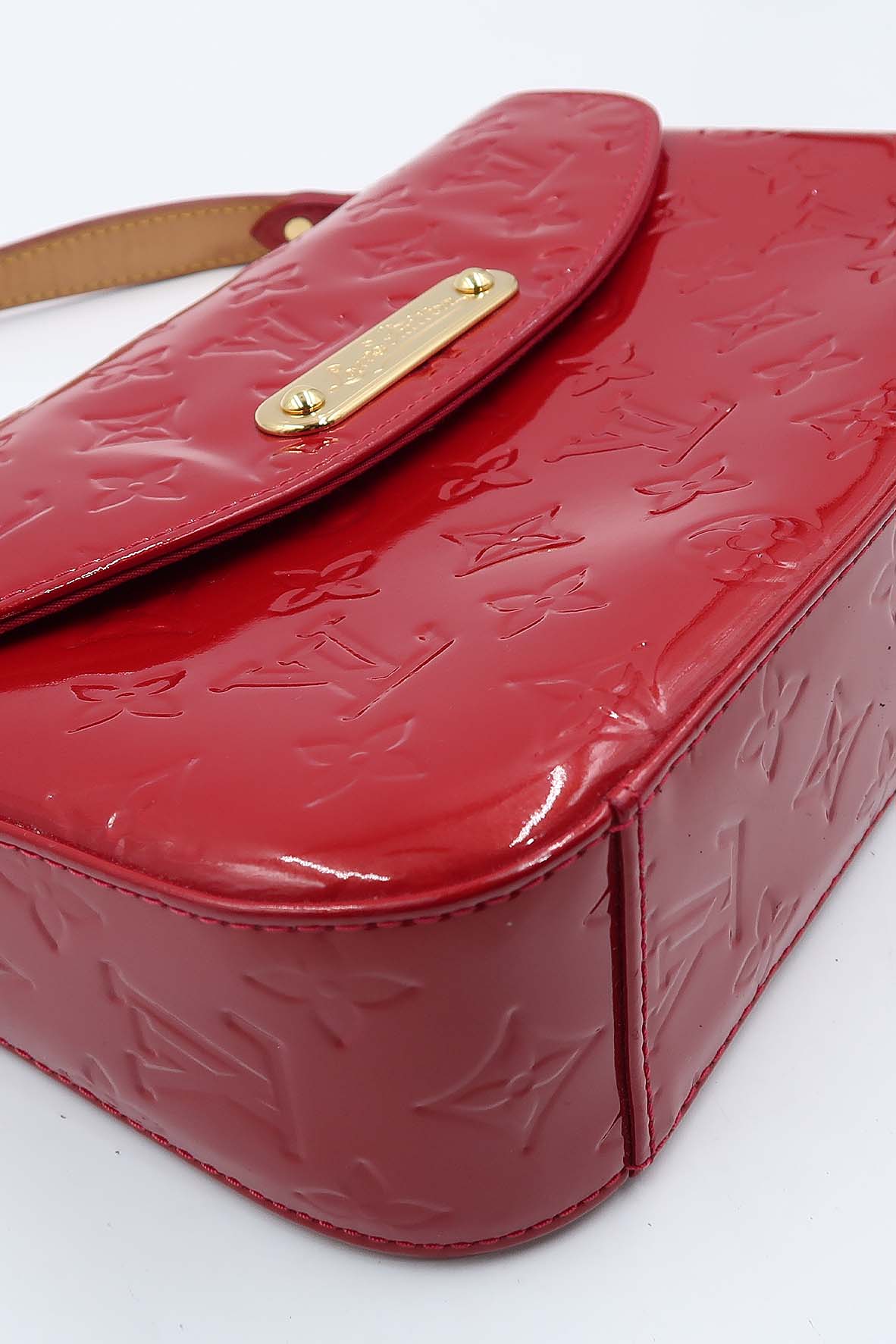 Monogram Vernis Rodeo Drive Flap Bag Pomme D'Amour