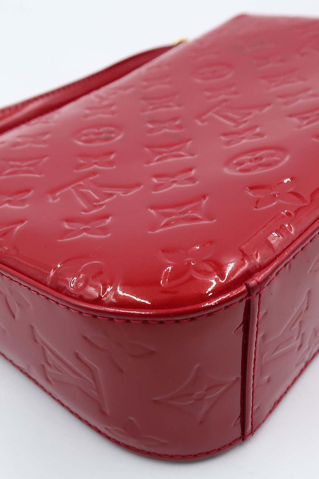 Monogram Vernis Rodeo Drive Flap Bag Pomme D'Amour
