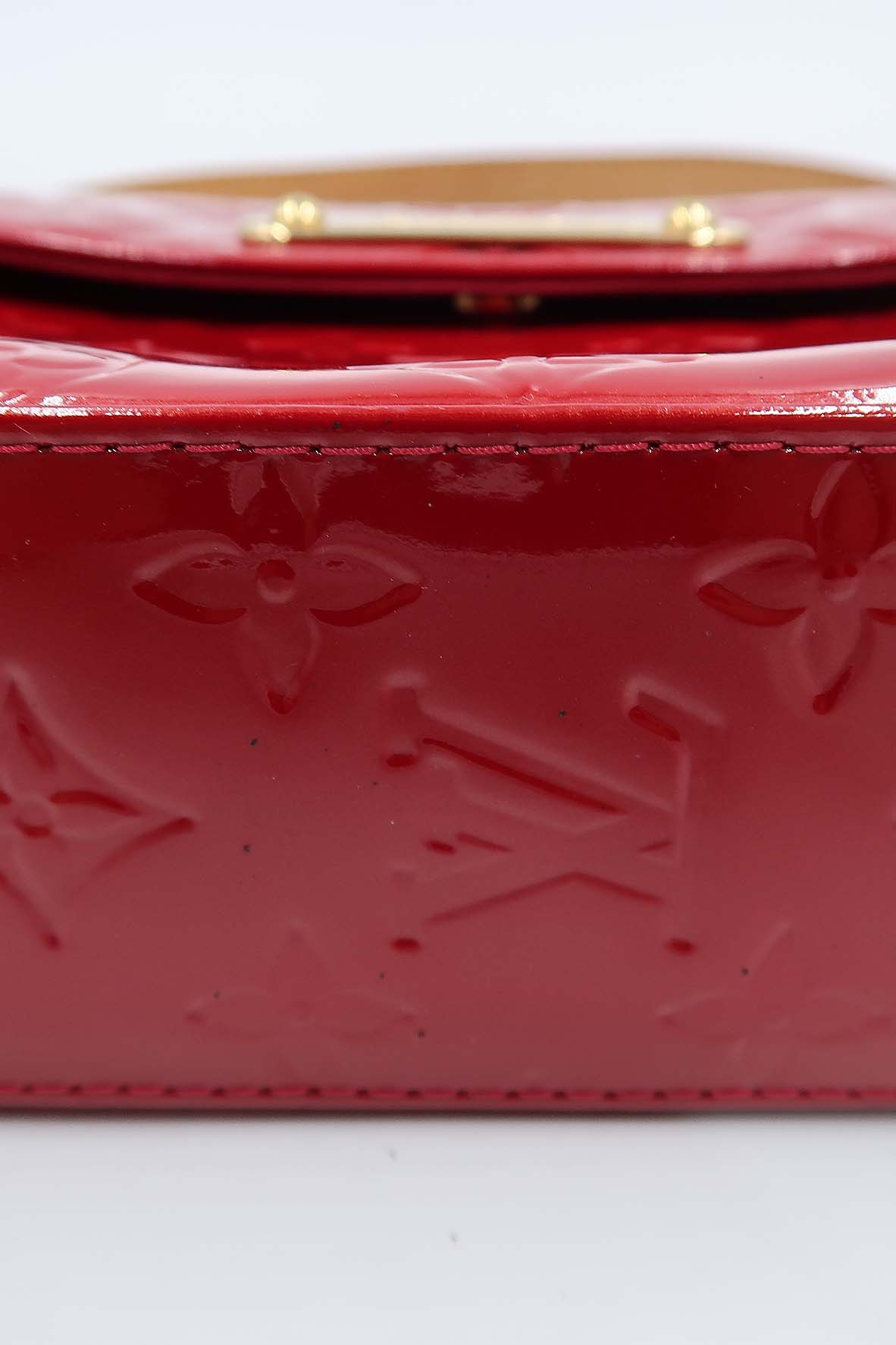 Monogram Vernis Rodeo Drive Flap Bag Pomme D'Amour