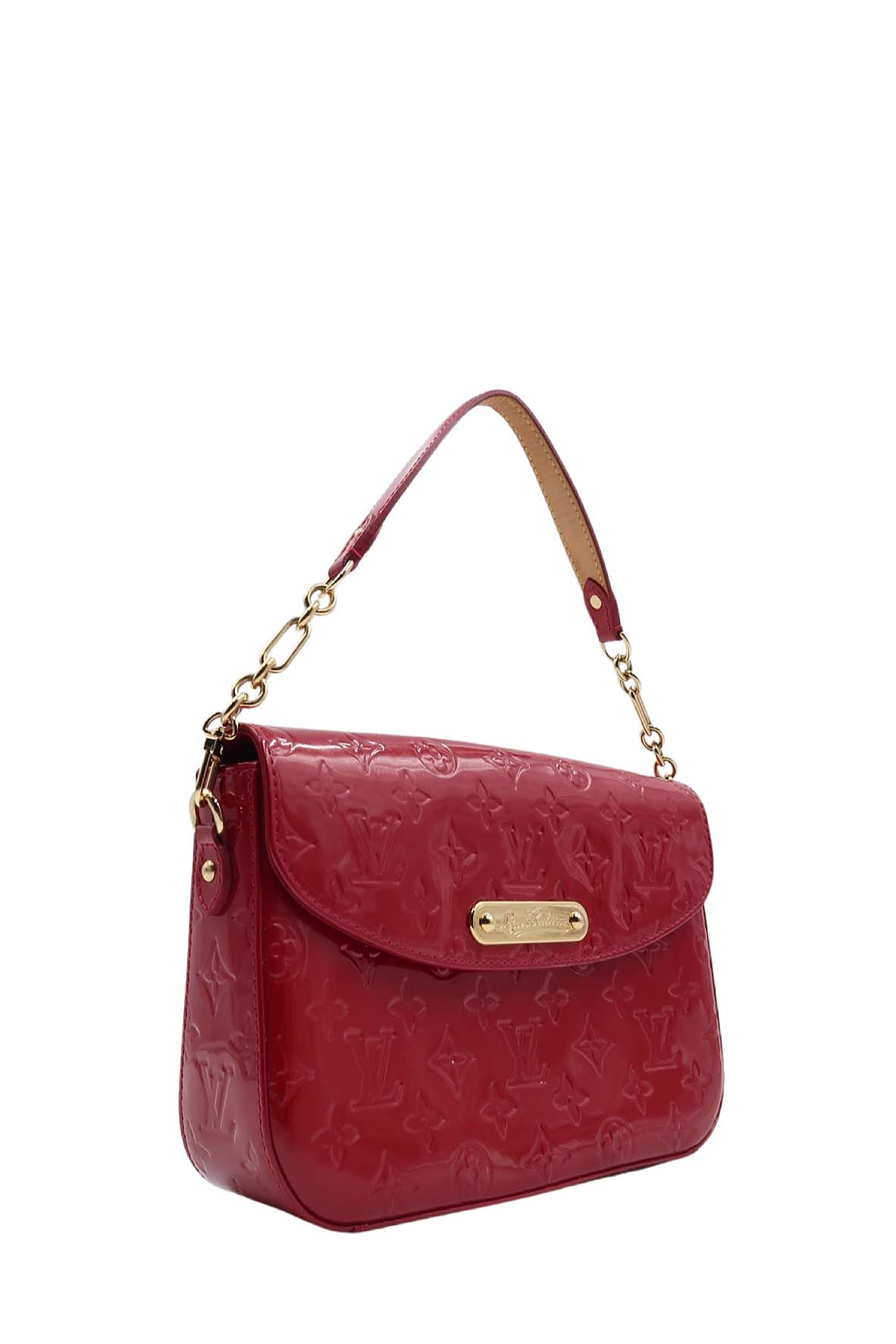 Monogram Vernis Rodeo Drive Flap Bag Pomme D'Amour