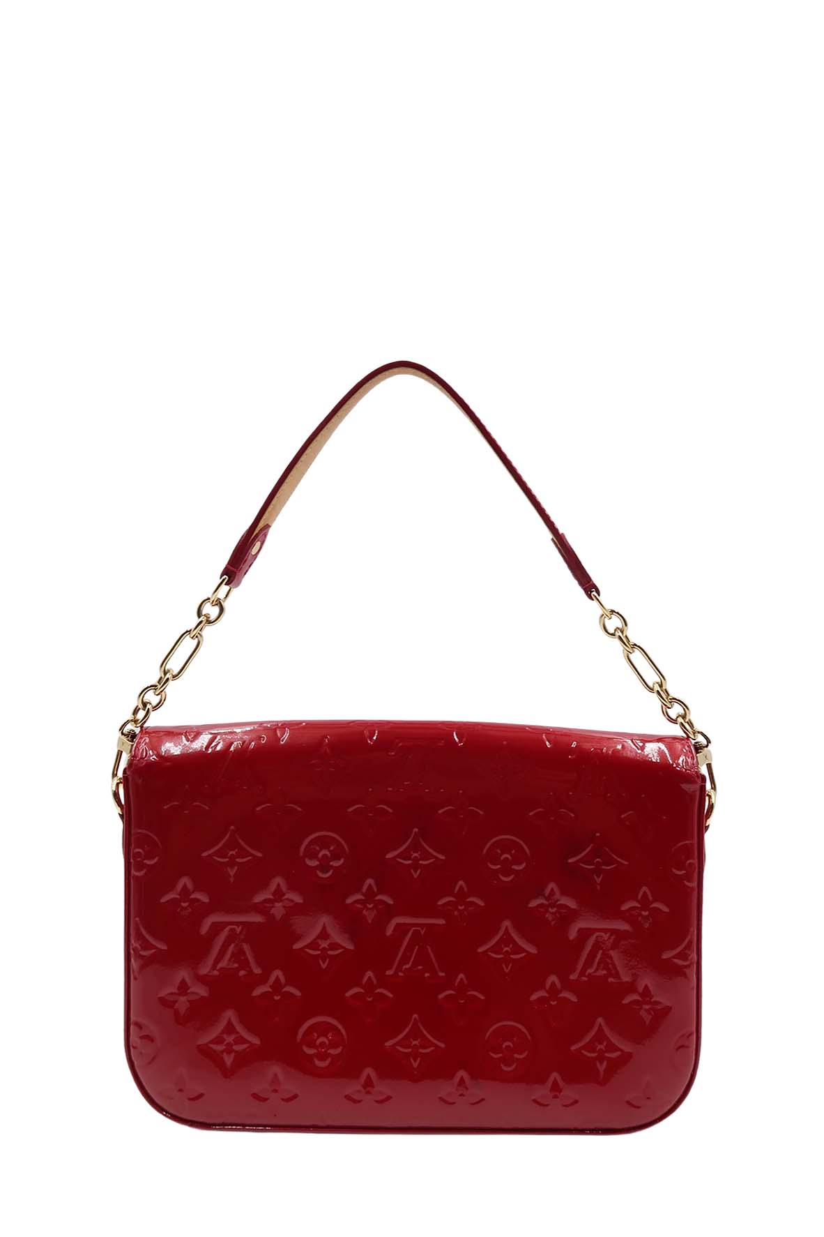 Monogram Vernis Rodeo Drive Flap Bag Pomme D'Amour
