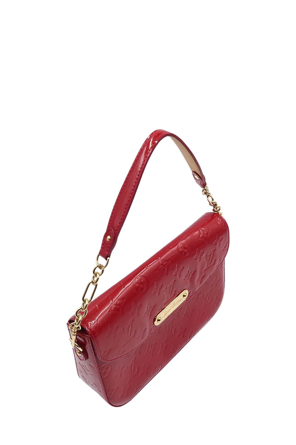 Monogram Vernis Rodeo Drive Flap Bag Pomme D'Amour