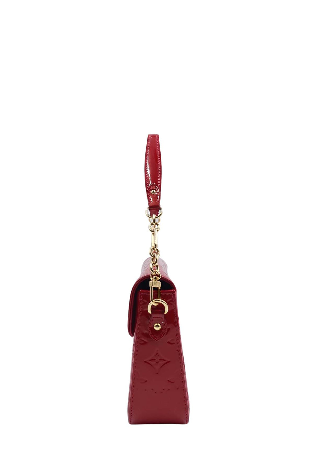 Monogram Vernis Rodeo Drive Flap Bag Pomme D'Amour