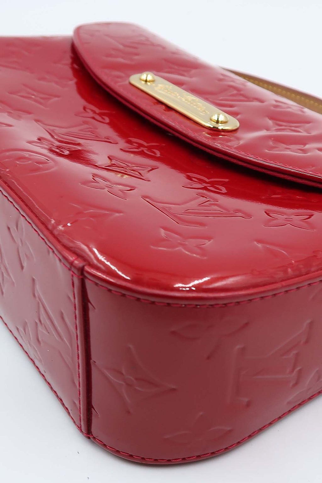 Monogram Vernis Rodeo Drive Flap Bag Pomme D'Amour