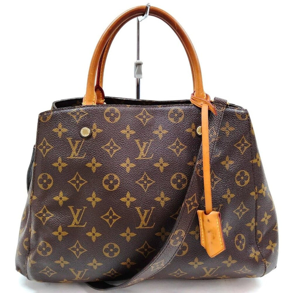 Louis Vuitton Montaigne MM Brown Monogram Hand Bag