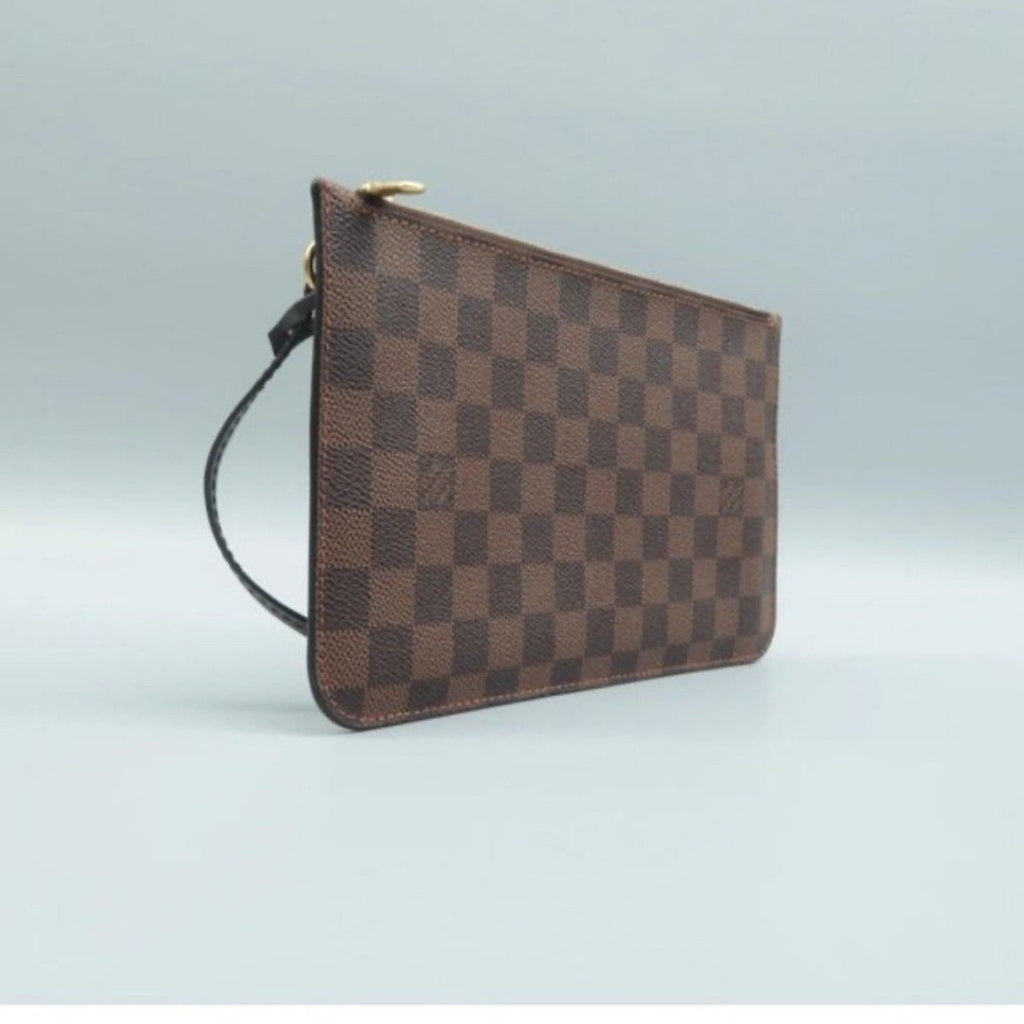 Louis Vuitton Neverfull Brown Damier Ebene Canvas Pouch