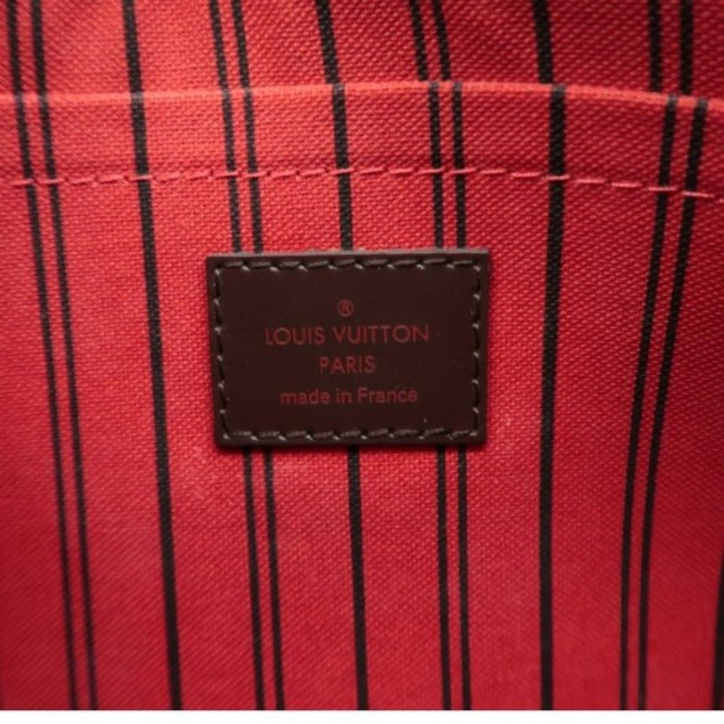 Louis Vuitton Neverfull Brown Damier Ebene Canvas Pouch