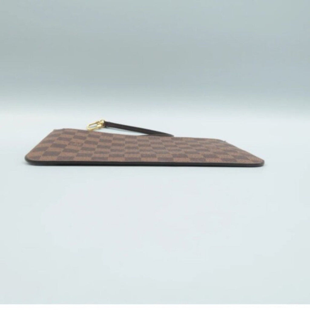 Louis Vuitton Neverfull Brown Damier Ebene Canvas Pouch