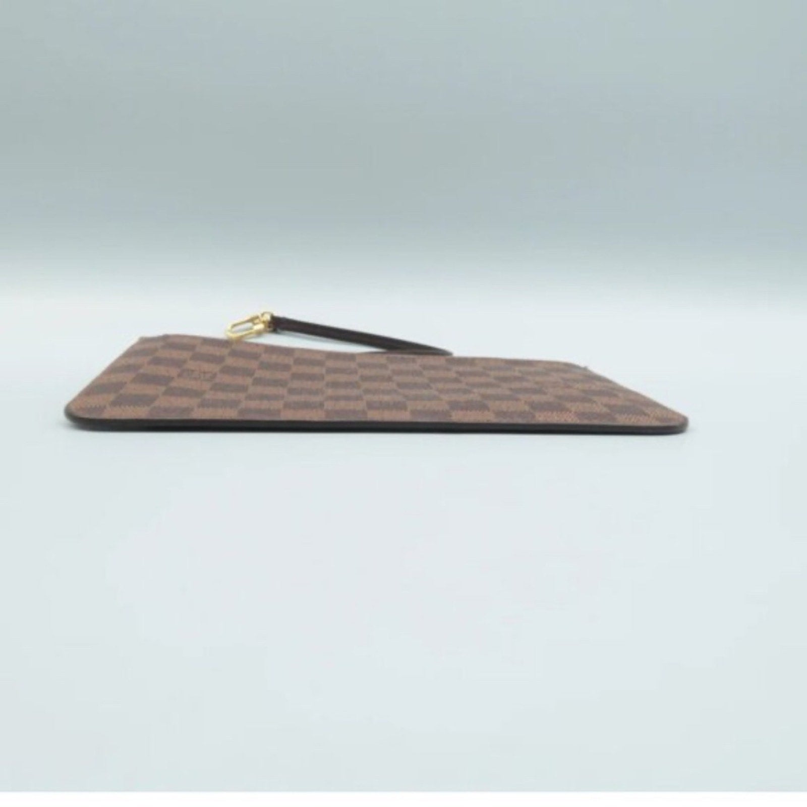Louis Vuitton Neverfull Brown Damier Ebene Canvas Pouch
