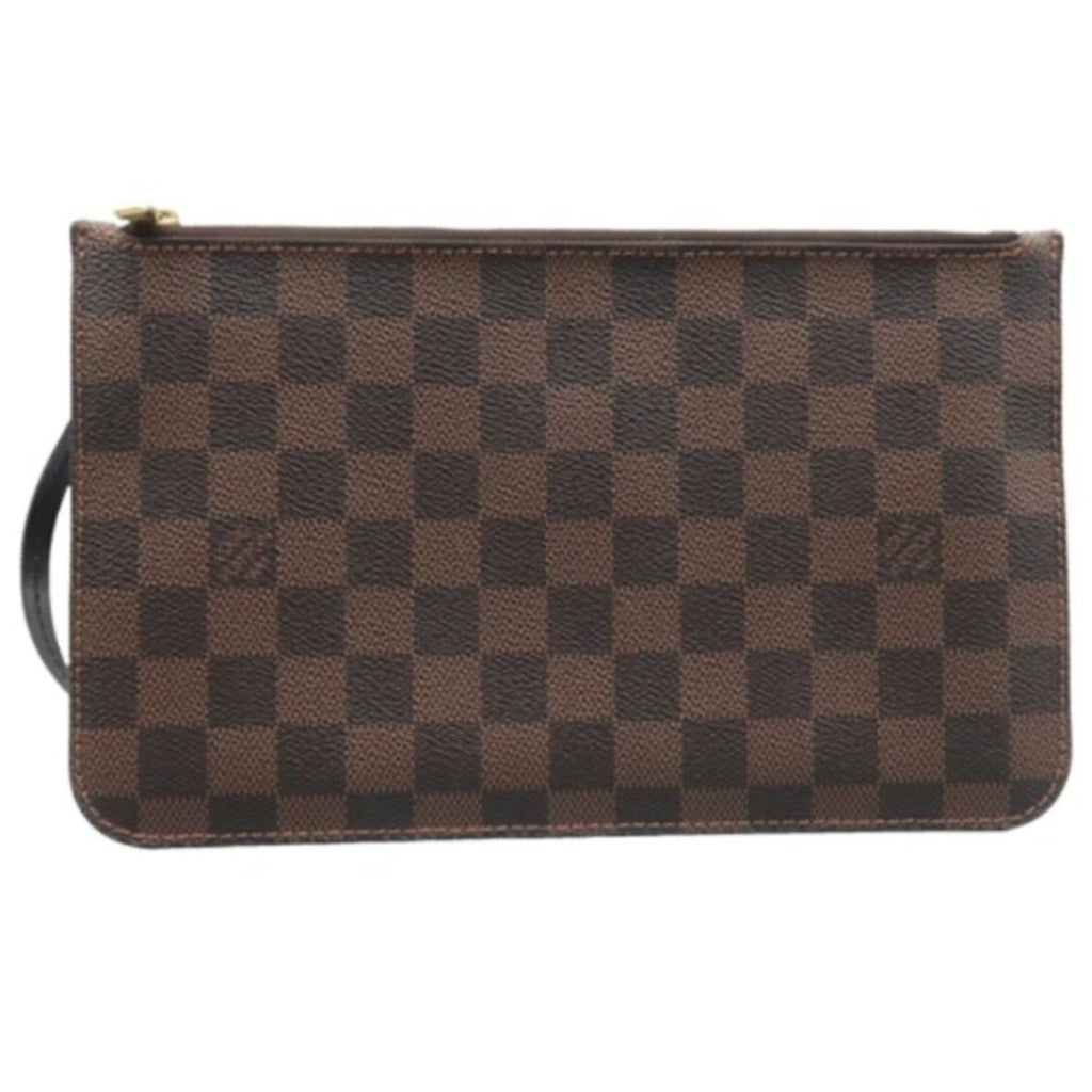 Louis Vuitton Neverfull Brown Damier Ebene Canvas Pouch