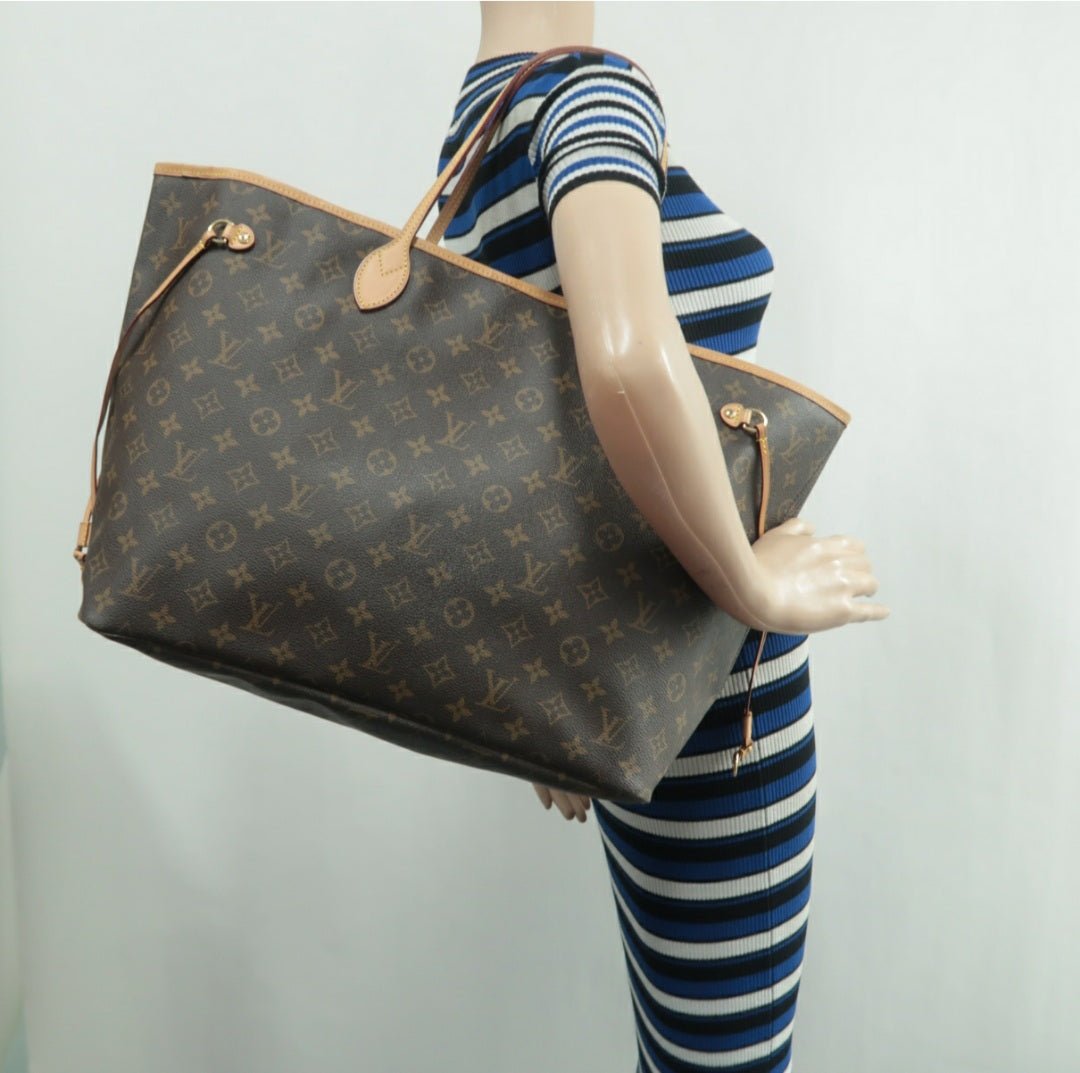 Louis Vuitton Neverfull GM Brown Monogram Canvas Tote Bag