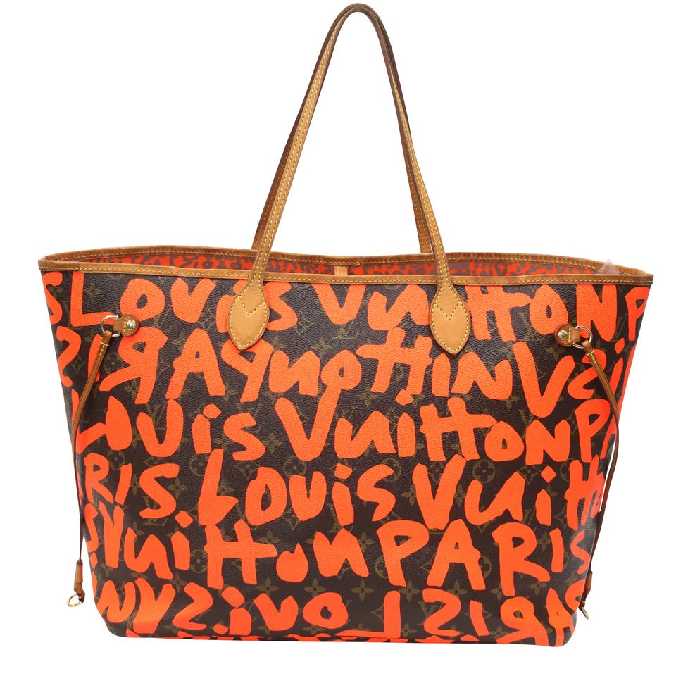 Louis Vuitton Neverfull Graffiti GM Rare Monogram Stephen Sprouse Tote LV-0618N-0005