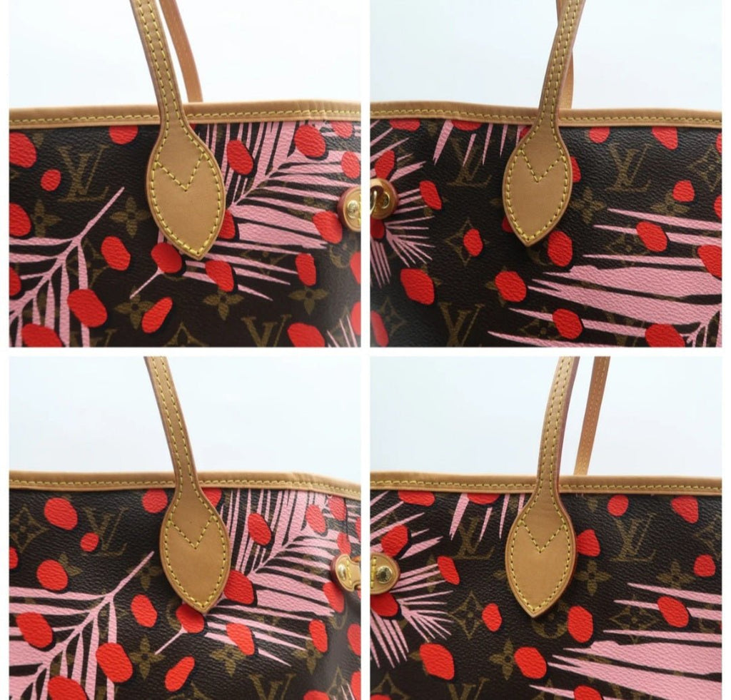 Louis Vuitton Neverfull MM Brown W/P Monogram Canvas Shoulder Bag