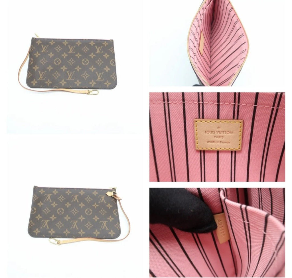 Louis Vuitton Neverfull MM Brown W/P Monogram Canvas Shoulder Bag