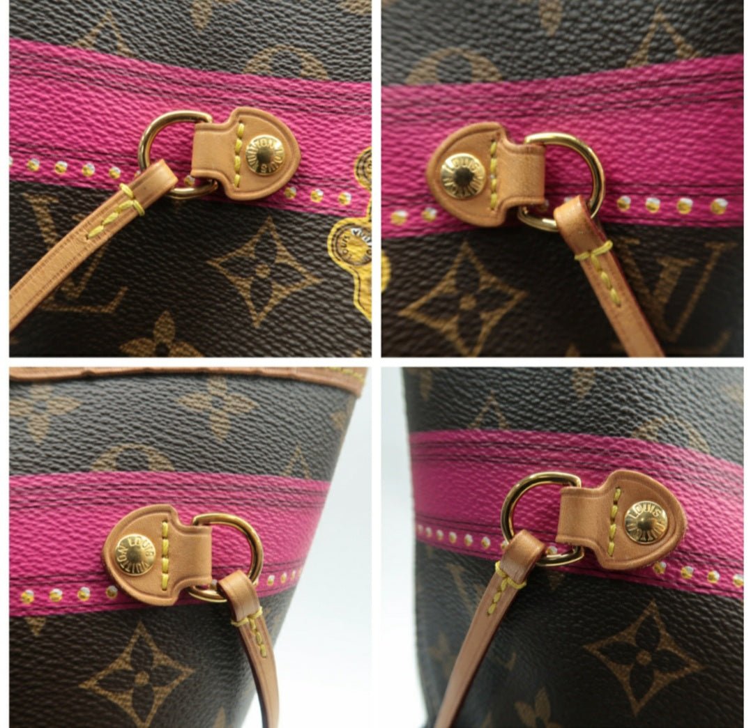 Louis Vuitton Neverfull MM W/P Brown Canvas Tote bag