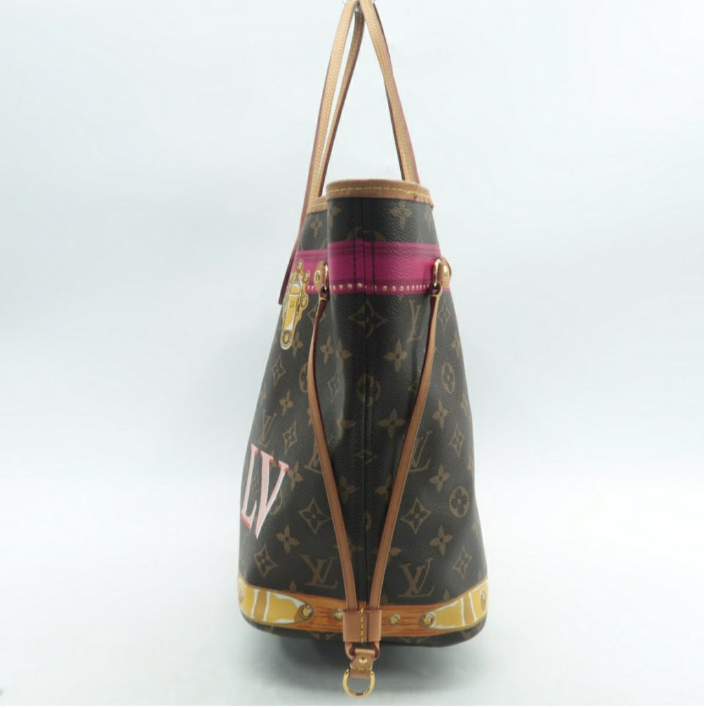 Louis Vuitton Neverfull MM W/P Brown Canvas Tote bag