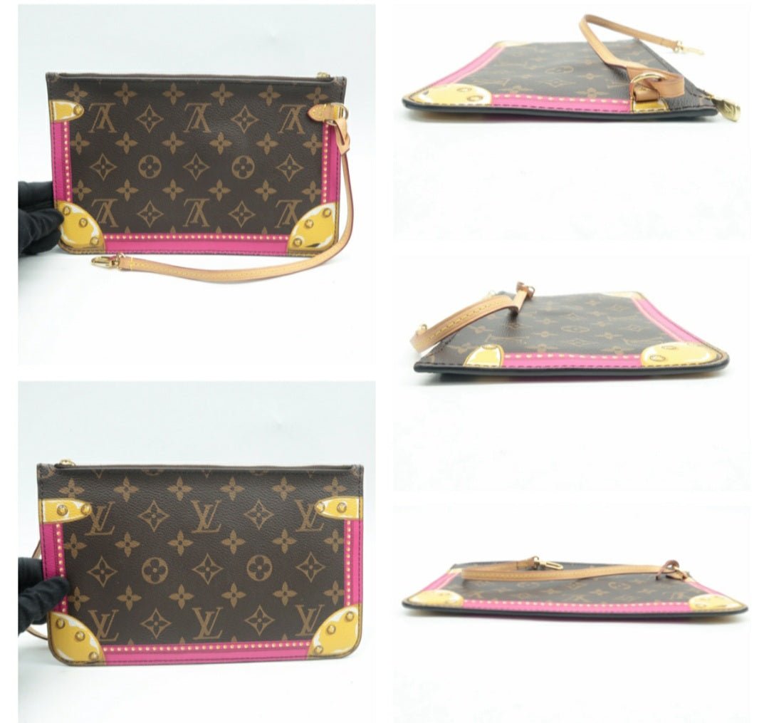 Louis Vuitton Neverfull MM W/P Brown Canvas Tote bag