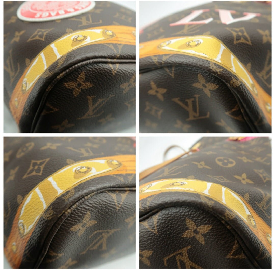 Louis Vuitton Neverfull MM W/P Brown Canvas Tote bag