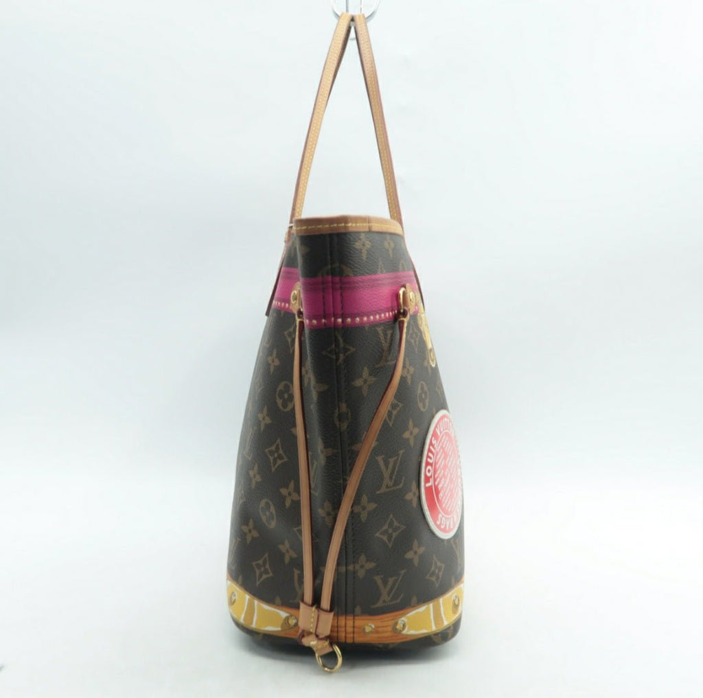 Louis Vuitton Neverfull MM W/P Brown Canvas Tote bag