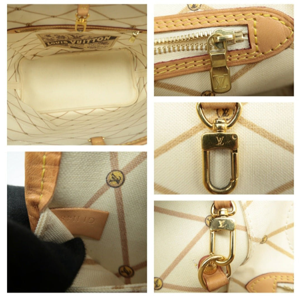 Louis Vuitton Neverfull MM W/P Brown Canvas Tote bag
