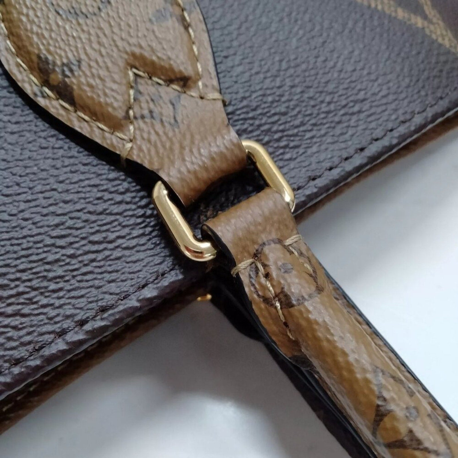 Louis Vuitton  On the Go GM Brown Monogram Giant Tote Bag