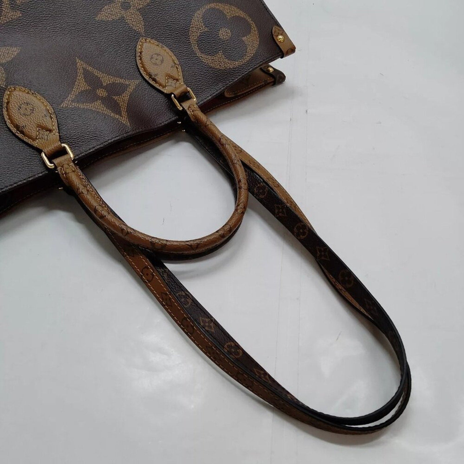 Louis Vuitton  On the Go GM Brown Monogram Giant Tote Bag