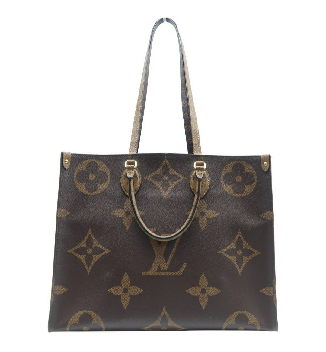 Louis Vuitton Onthego Brown Monogram Canvas Satchel Bag
