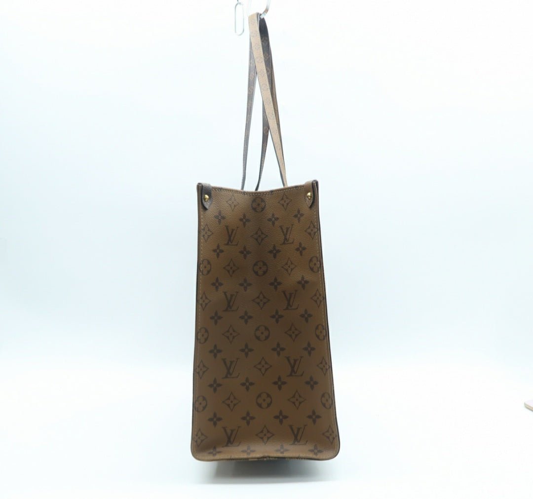 Louis Vuitton Onthego Brown Monogram Canvas Satchel Bag